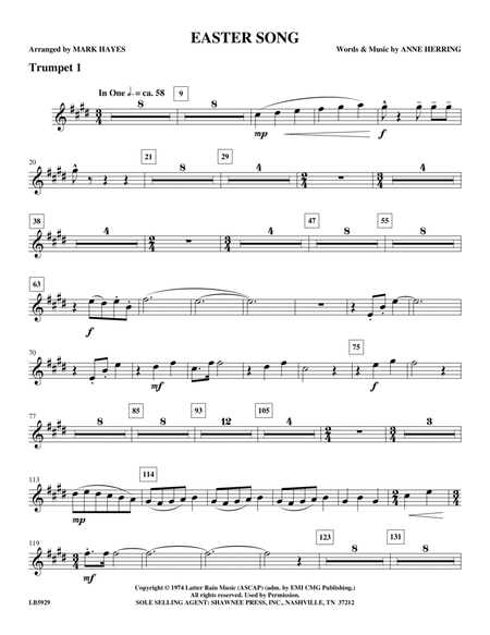 Easter Song - Trumpet 1