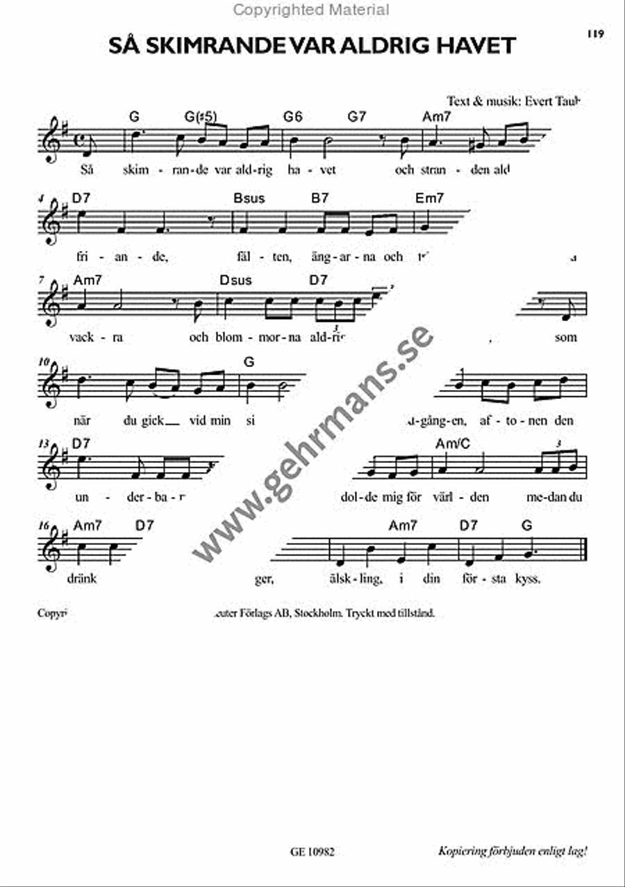 Sommarpop Piano, Vocal, Guitar scores gallery preview page 14