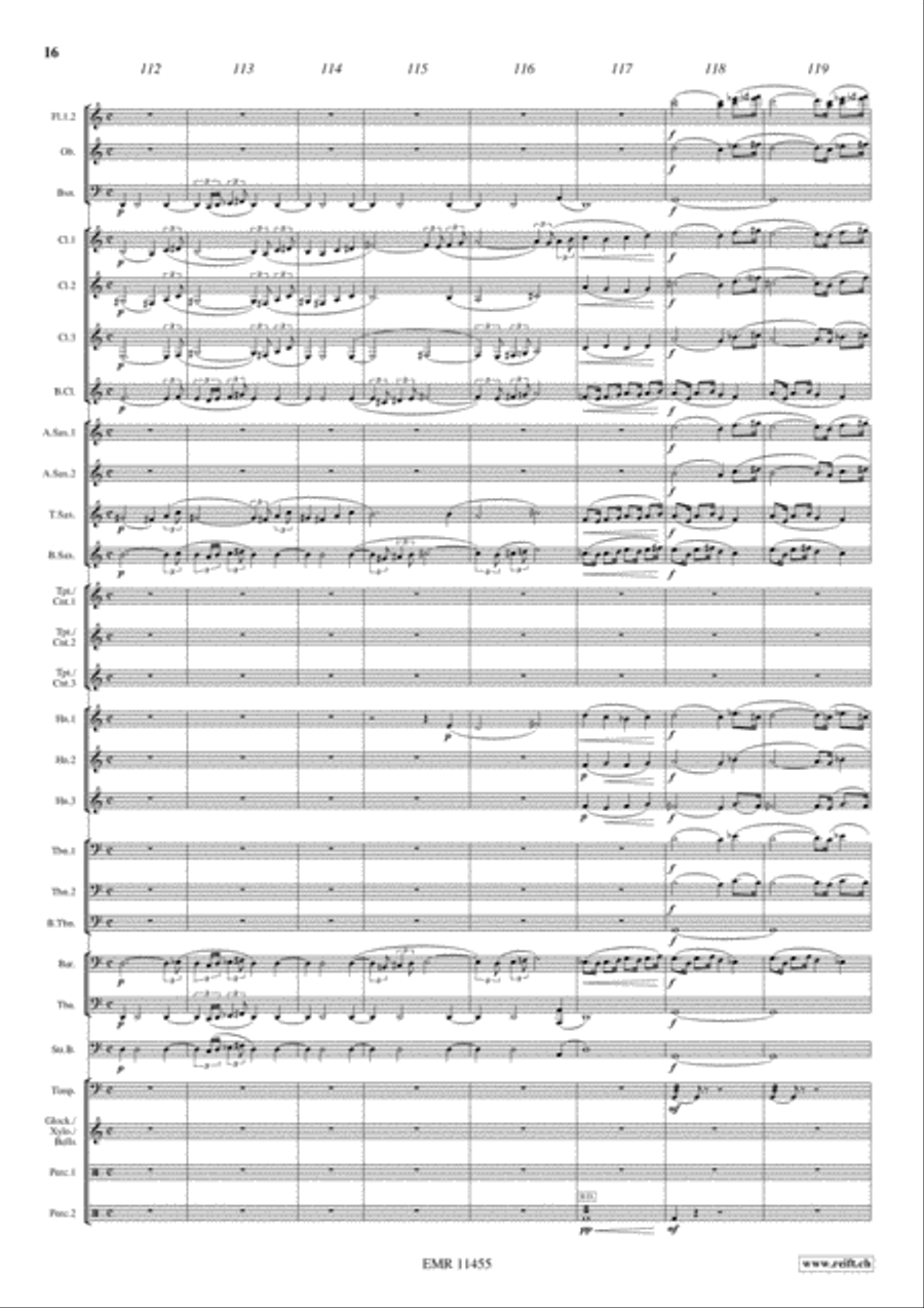 Ben Hur Suite Concert Band scores gallery preview page 17