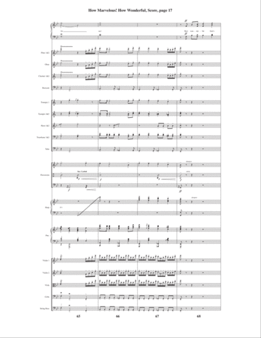 How Marvelous! How Wonderful! 4-Part scores gallery preview page 19