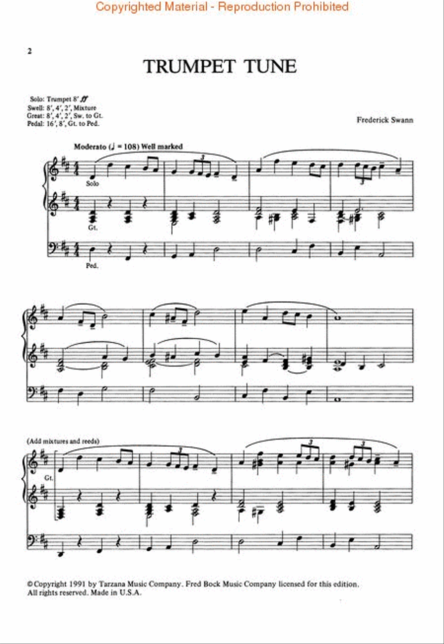 Trumpet Tune Trumpet scores gallery preview page 2