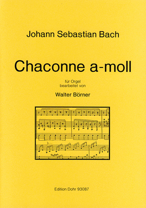 Book cover for Chaconne a-moll BWV 1004 (für Orgel solo)
