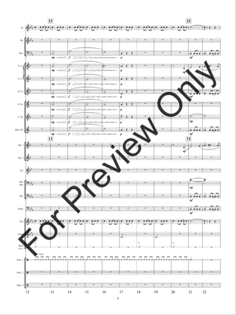 The Legend Of Greensleeves (Score) Concert Band scores gallery preview page 5