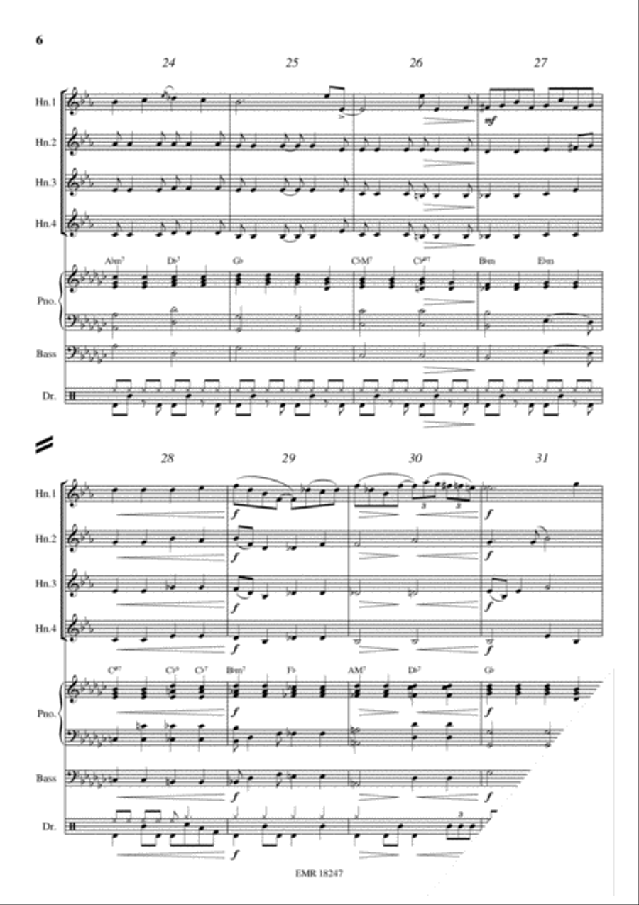 Bess, You Is My Woman Now Horn scores gallery preview page 6
