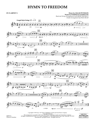 Hymn to Freedom - Bb Clarinet 1