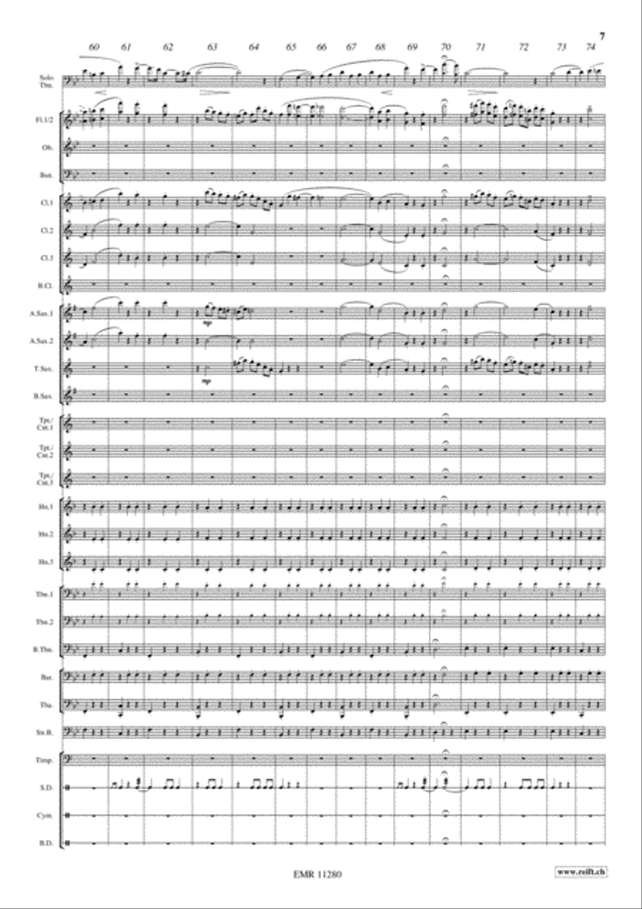 Thoughts Of Love Thoughts Of Love Concert Band scores gallery preview page 7