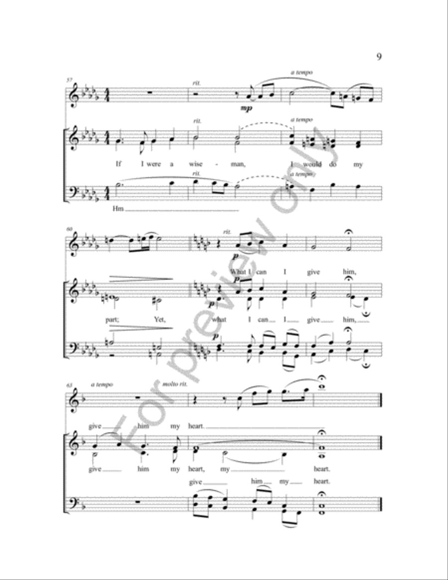 In the Bleak Midwinder 4-Part scores gallery preview page 8