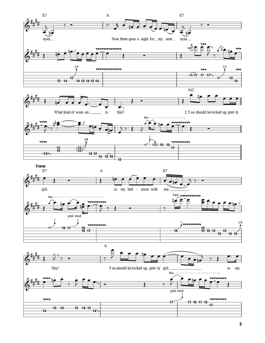 What Kind Of Woman Is This Acoustic Guitar scores gallery preview page 3