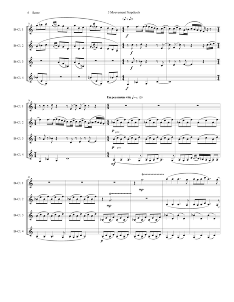 Clarinet Quartet - Poulenc - 3 Mouvements Perpetuels image number null