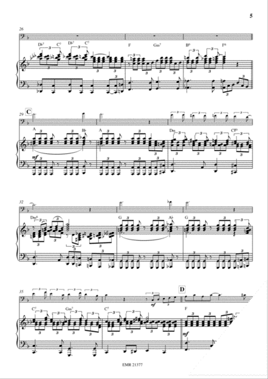 Blue Trombone Piano Accompaniment scores gallery preview page 6