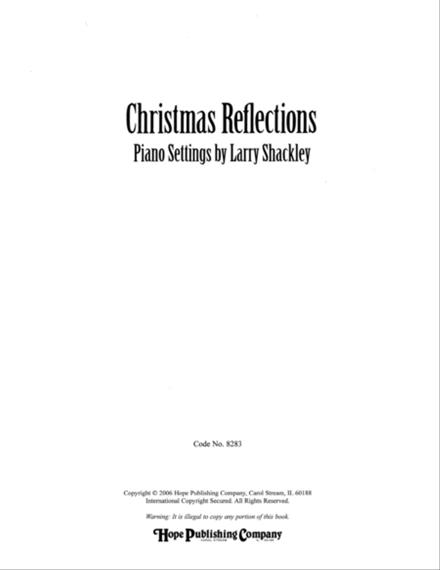 Christmas Reflections Piano Solo scores gallery preview page 3