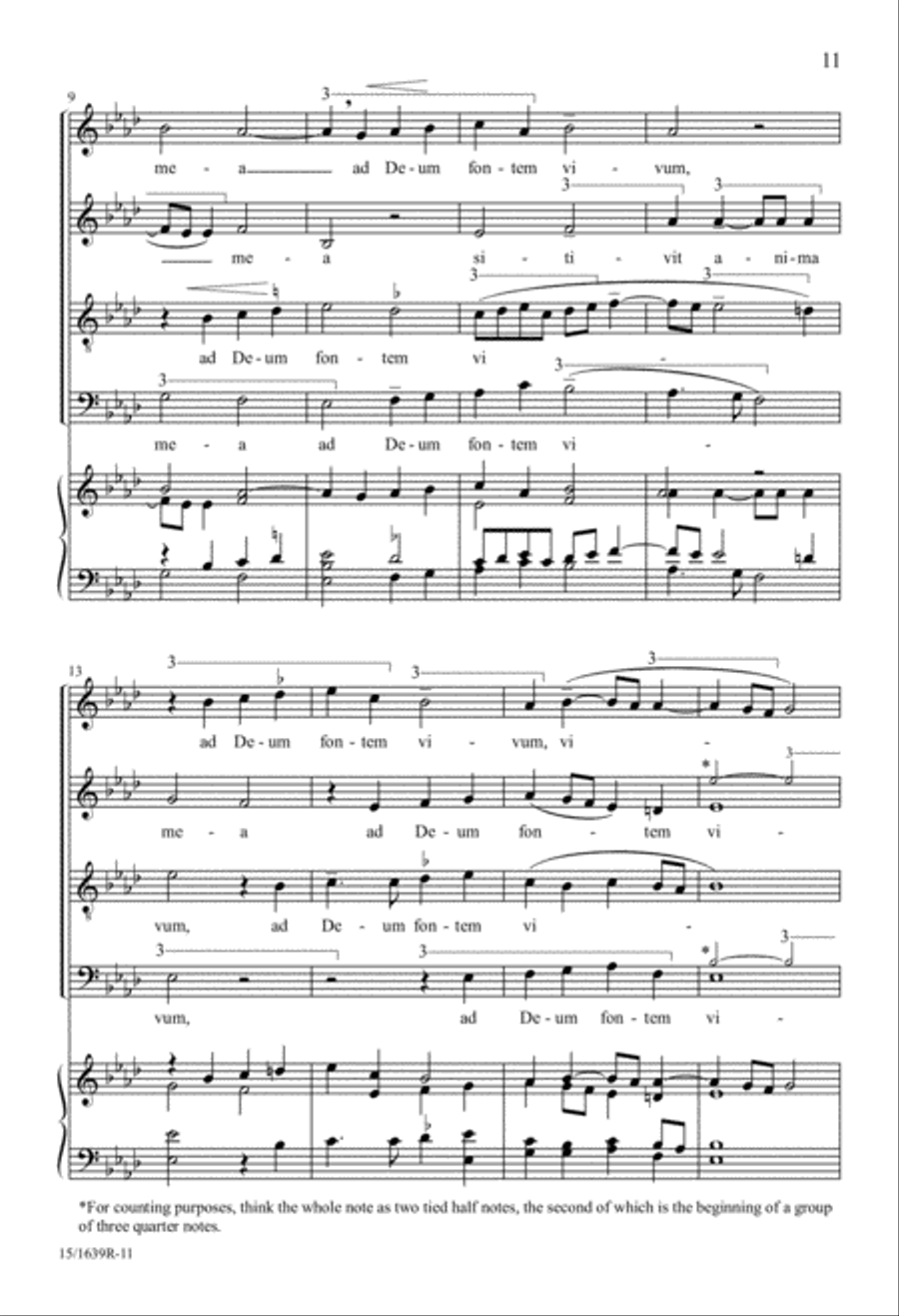 Motet Psalm 42 4-Part scores gallery preview page 12