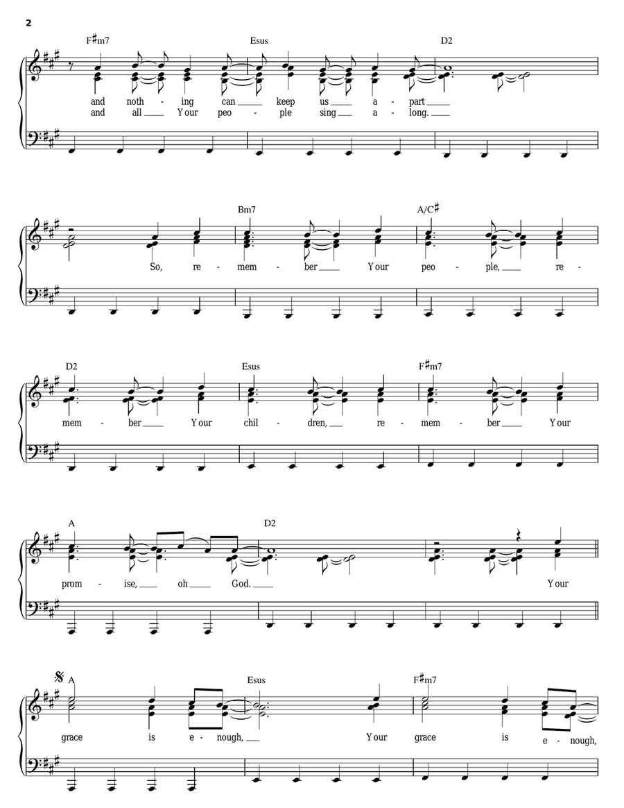 Your Grace Is Enough Guitar scores gallery preview page 2