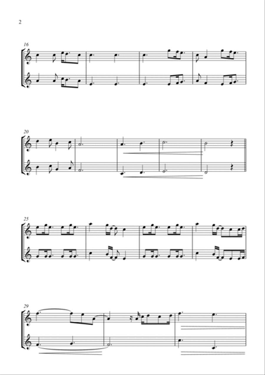 A Thousand Years Trumpet Duet scores gallery preview page 3