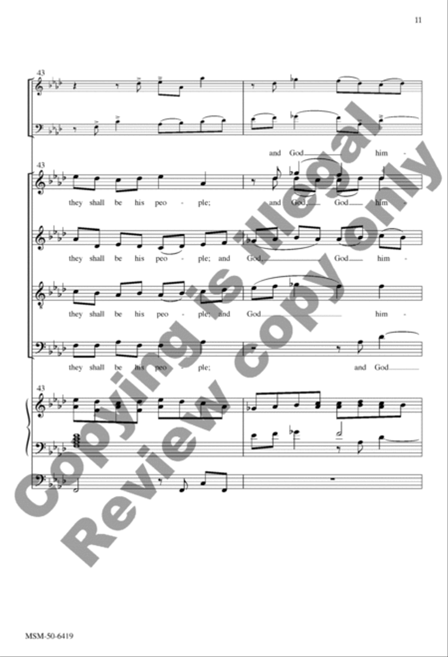 And I Saw a New Heaven (Choral Score) Divisi scores gallery preview page 11