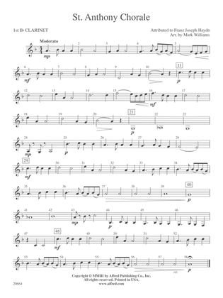 St. Anthony Chorale: 1st B-flat Clarinet