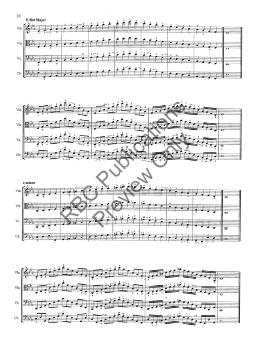 Scales Arpeggios And Chorales String Orchestra scores gallery preview page 11