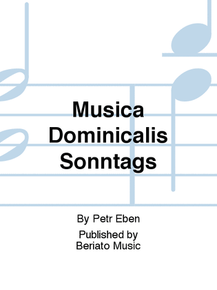 Musica Dominicalis Sonntags