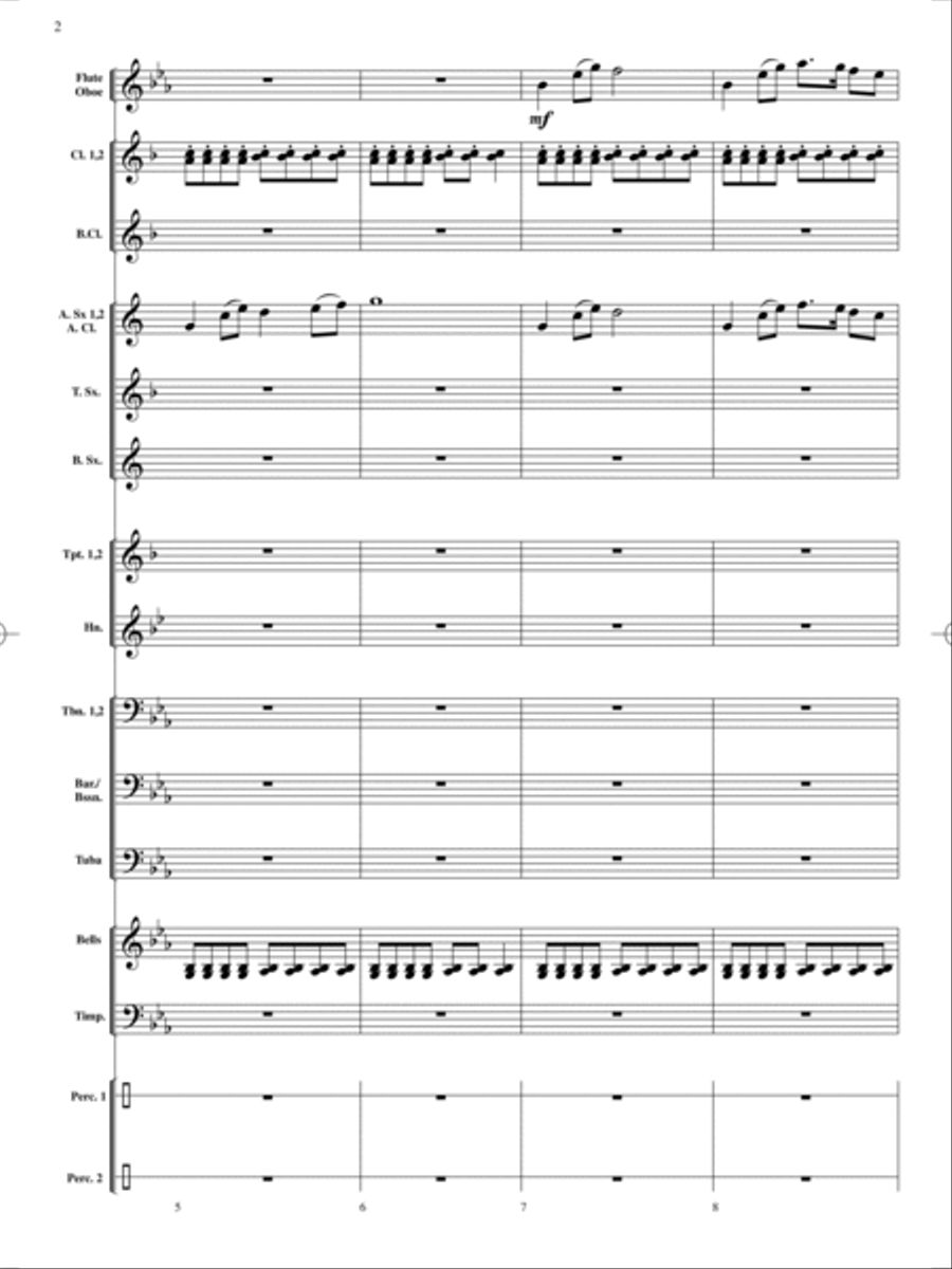 On Holiday Concert Band scores gallery preview page 3