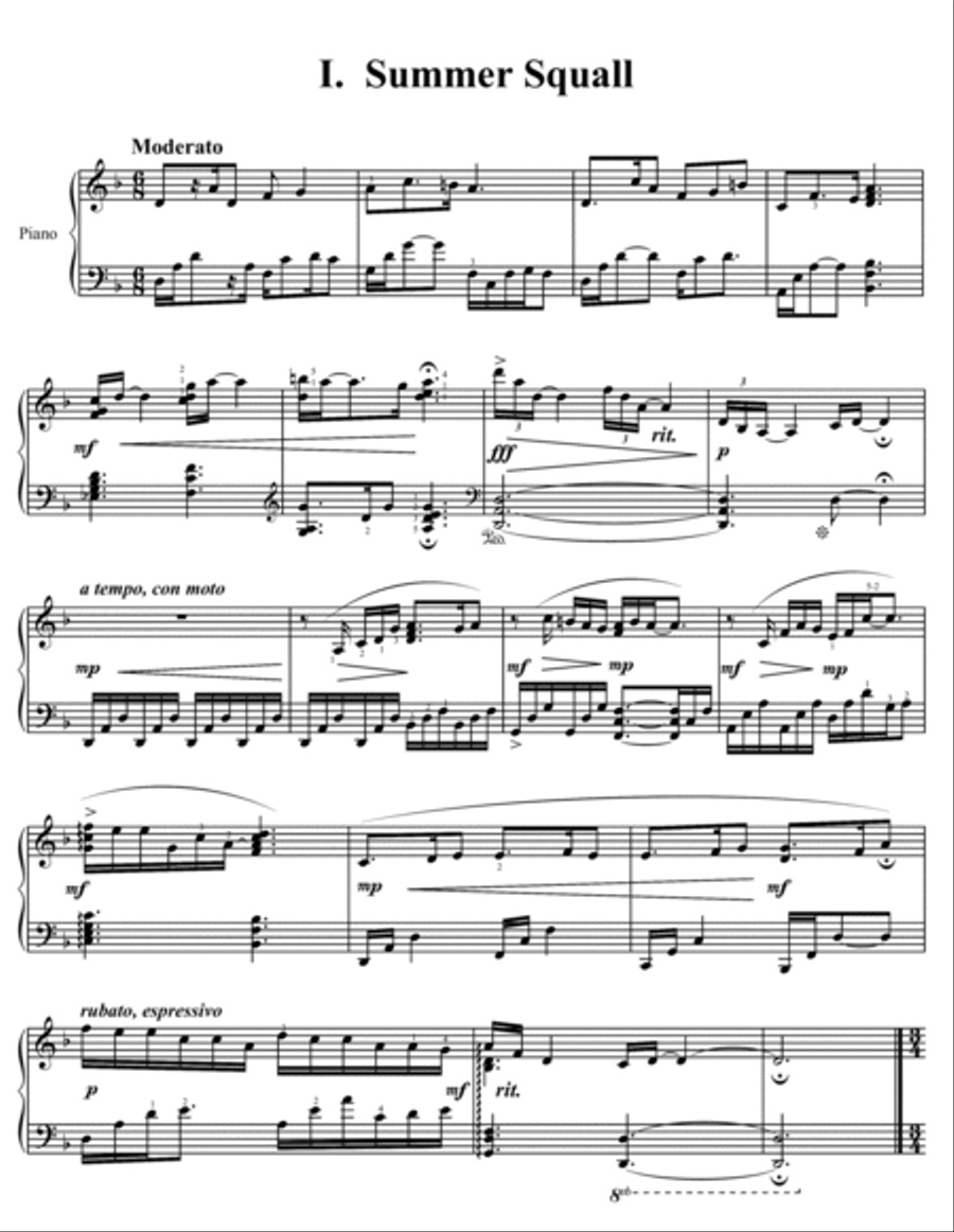 Afternoon on the Painted Plains Piano Solo scores gallery preview page 3
