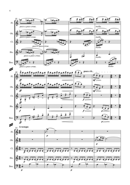 Grieg: Lyric Pieces Op.54 No.4 "Notturno" (Nocturne) - wind quintet image number null