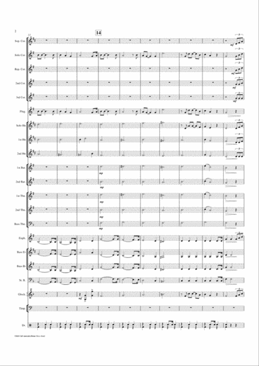 I Still Call Australia Home Brass Ensemble scores gallery preview page 3