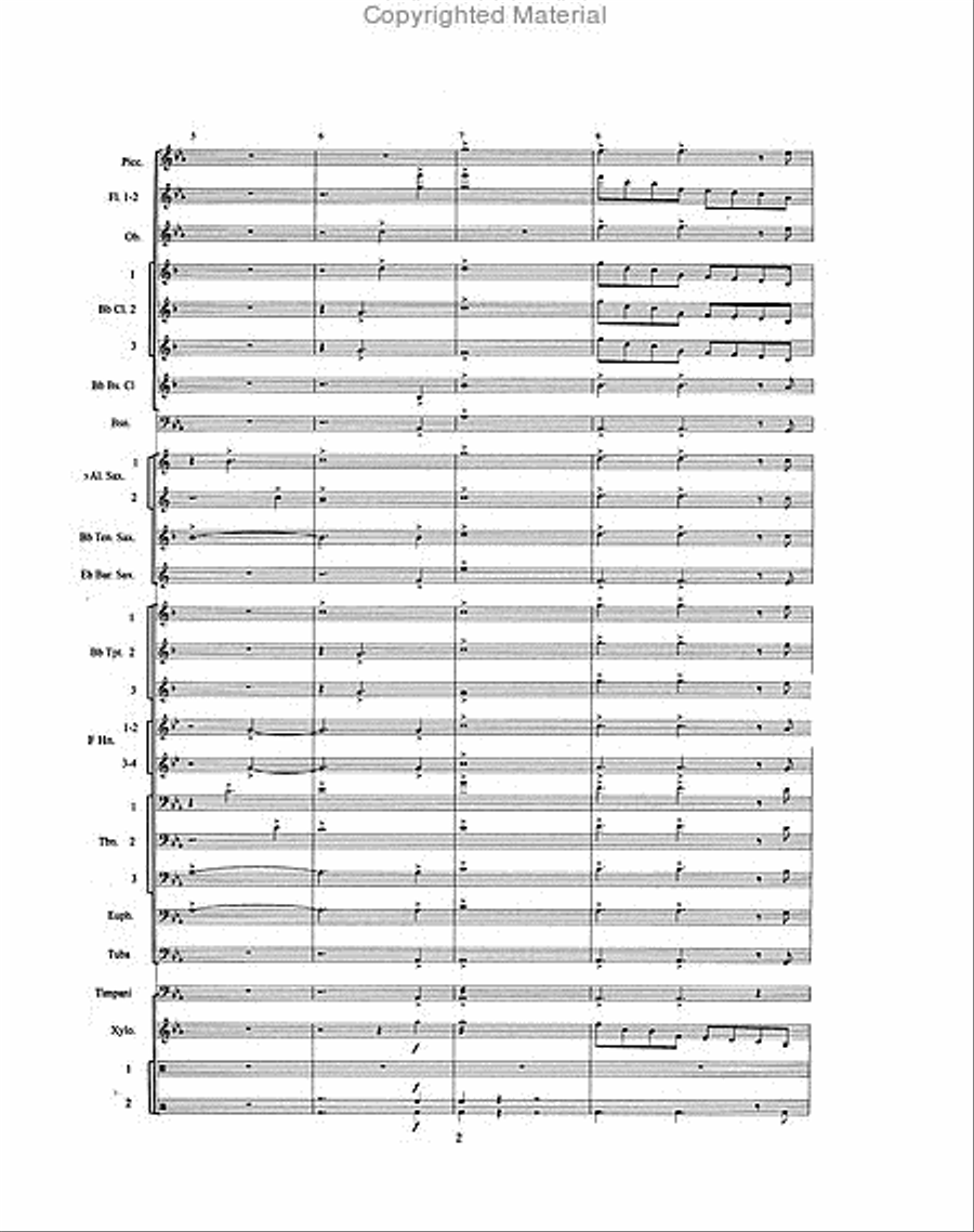 Metro Concert Band scores gallery preview page 3