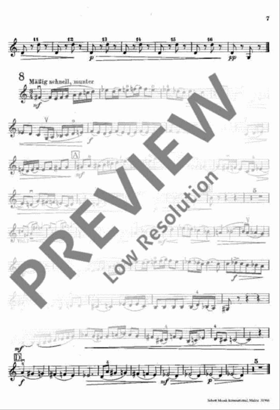Eight Pieces Violin scores gallery preview page 8