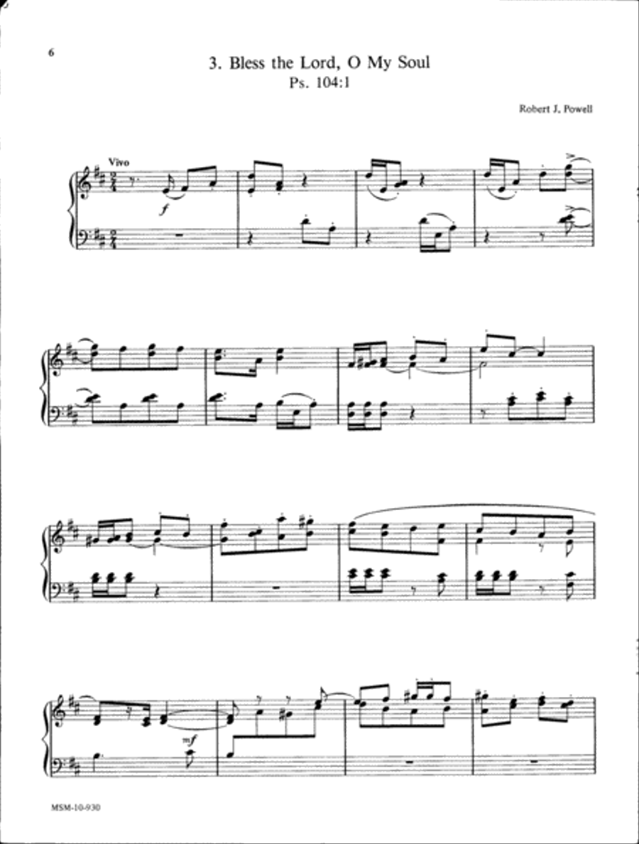 Three Psalm Preludes Organ scores gallery preview page 4
