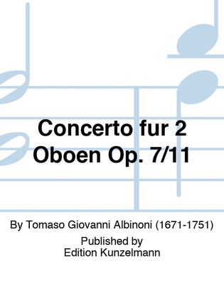 Concerto for 2 oboes Op. 7/11