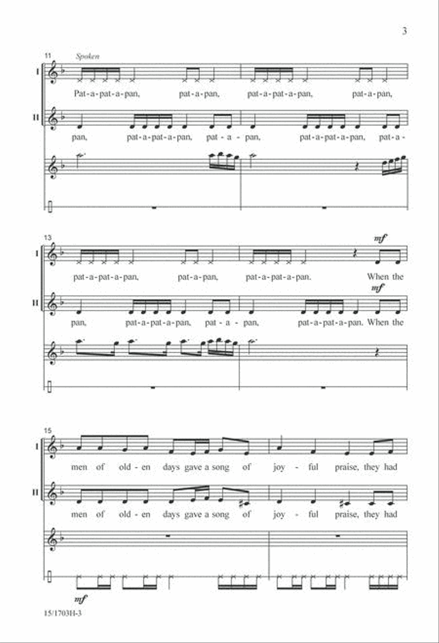 Pat-a-pan 2-Part scores gallery preview page 3
