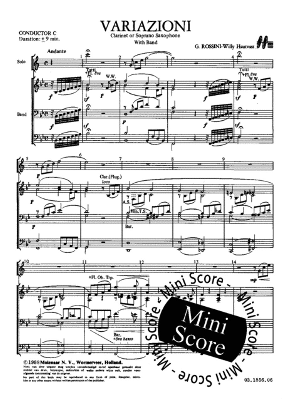 Variazioni Variazioni Concert Band scores gallery preview page 5