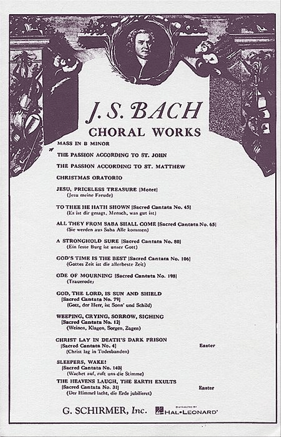 Mass in B Minor 4-Part scores gallery preview page 1
