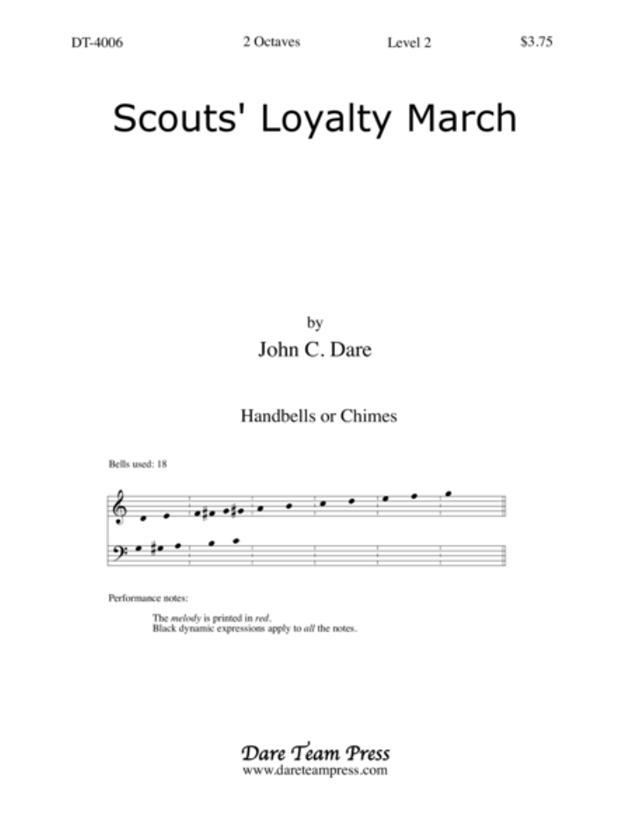 Scout's Loyalty March 2-Octaves scores gallery preview page 1