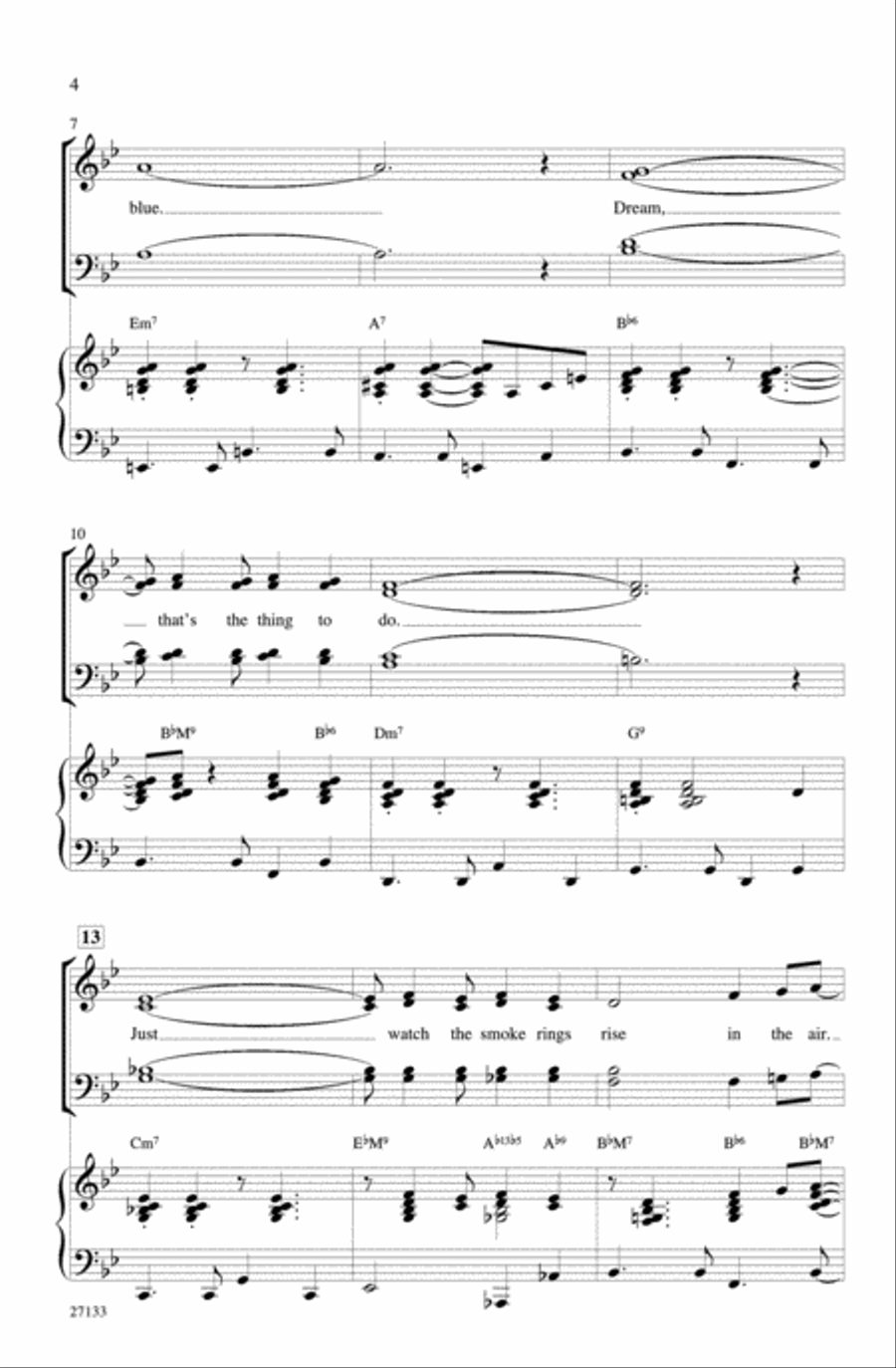 Dream Dream 4-Part scores gallery preview page 3