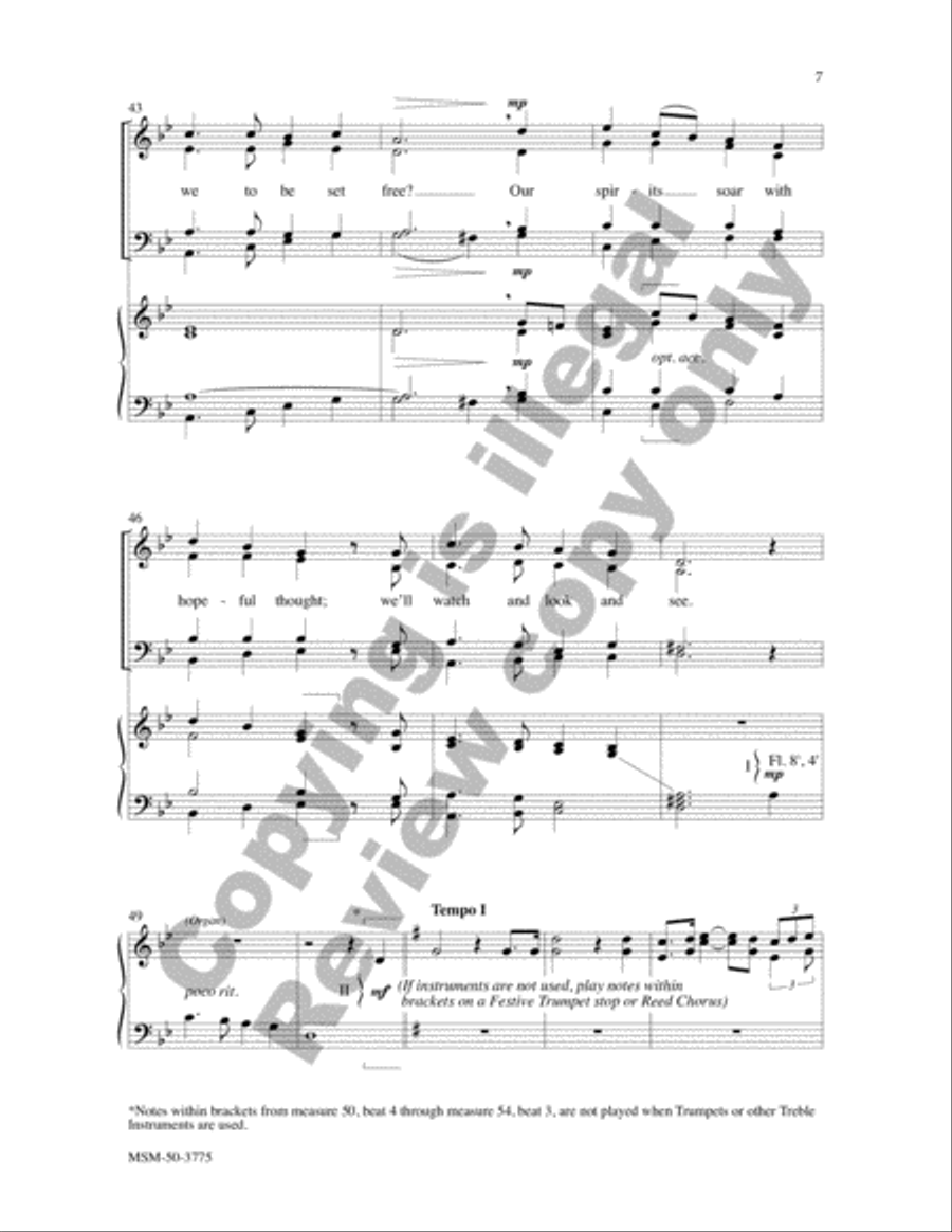 Hosannas Everywhere 4-Part scores gallery preview page 7