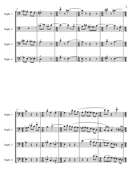 Fanfare for Euphonium Quartet