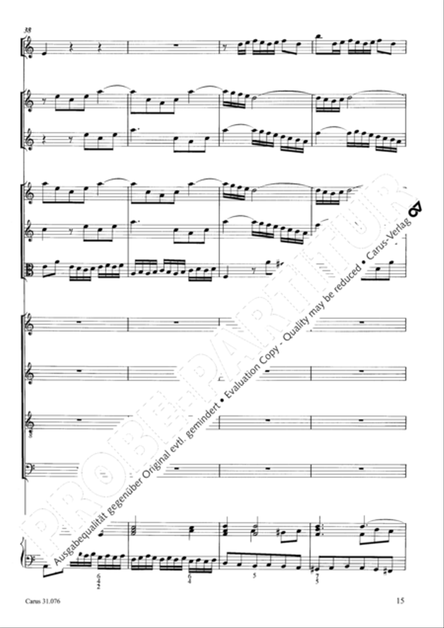 The heavens are telling the Father's glory (Die Himmel erzahlen die Ehre Gottes) 4-Part scores gallery preview page 16