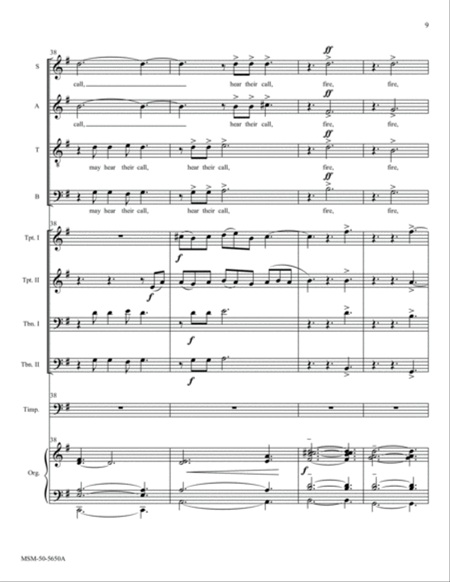 Hail this Joyful Day's Return (Full Score) Choir scores gallery preview page 5