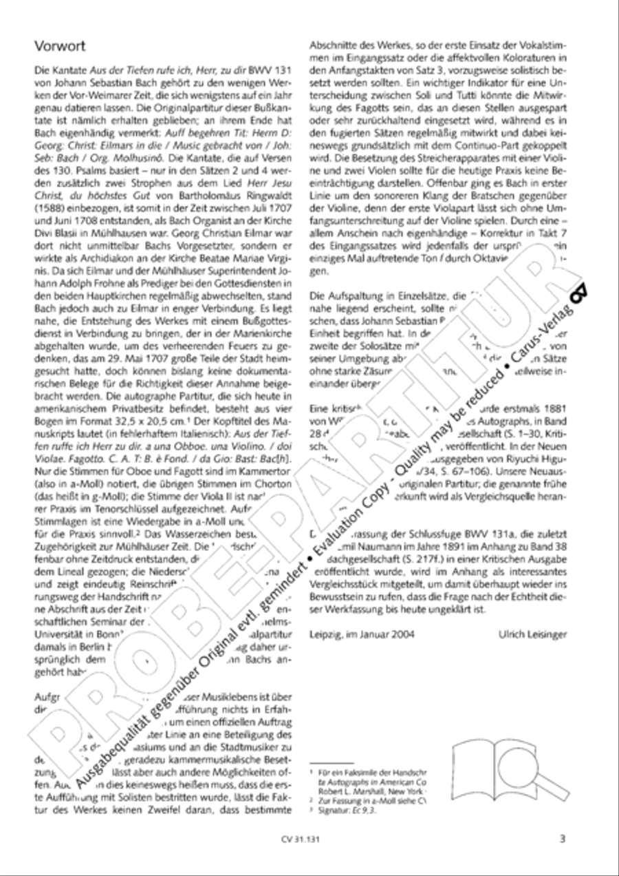 Form the deep, Lord, cried I, Lord, to Thee (Aus der Tiefe rufe ich, Herr, zu dir) 4-Part scores gallery preview page 4