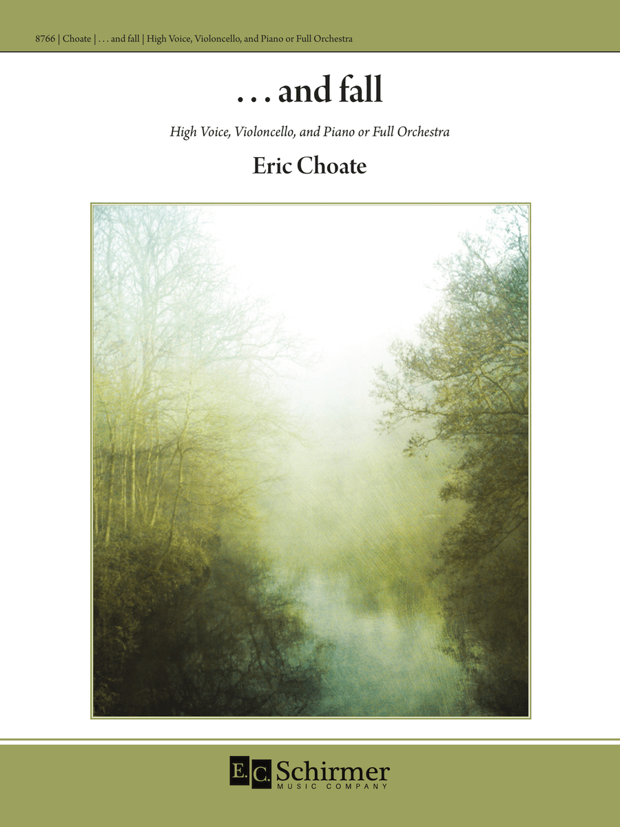 Book cover for . . . and fall (Downloadable Piano/Vocal Score)