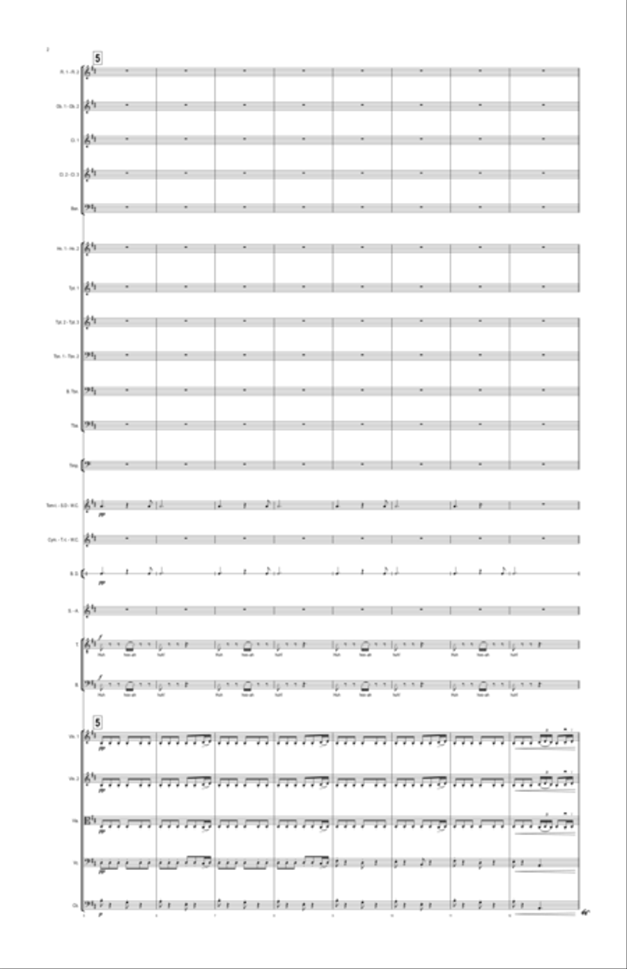 Dragonborn (skyrim Theme) Full Orchestra scores gallery preview page 2