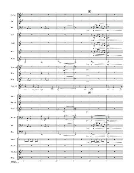 Moon River - Conductor Score (Full Score)