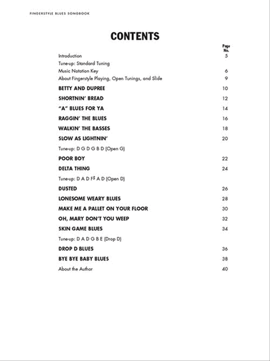 Fingerstyle Blues Songbook Electric Guitar scores gallery preview page 2