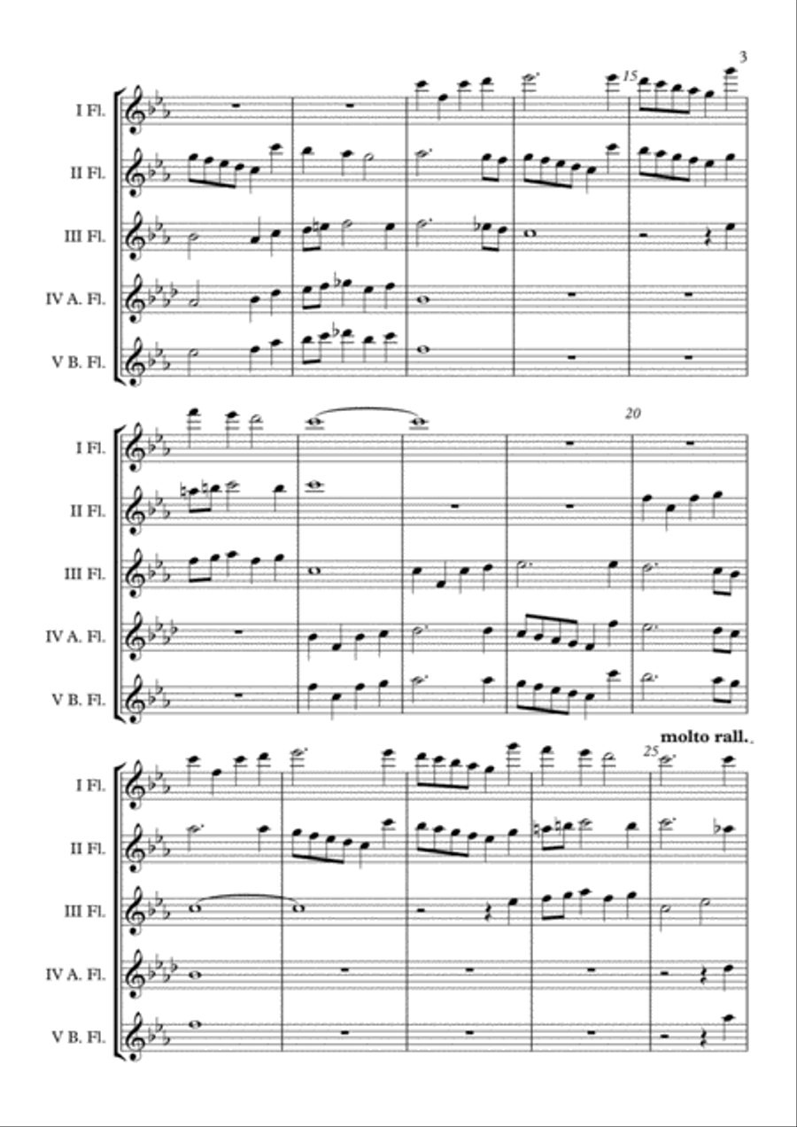 Canzona per sonar No 1 Ch.186 (Giovanni Gabrieli) Flute Choir arr. Adrian Wagner image number null
