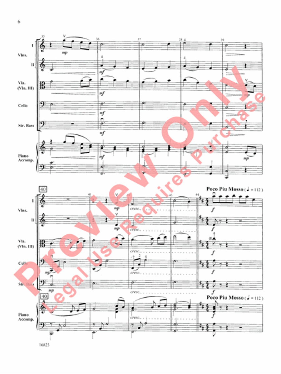 Santa Plays the Viola String Orchestra scores gallery preview page 7
