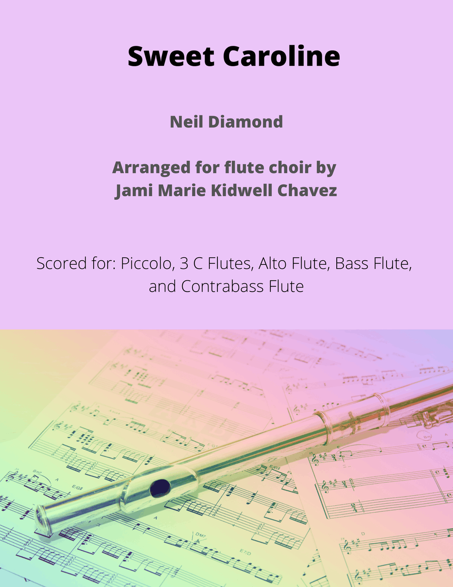 Sweet Caroline Flute Choir scores gallery preview page 1