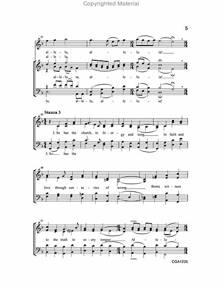 When in Our Music God Is Glorified - Choral Score image number null