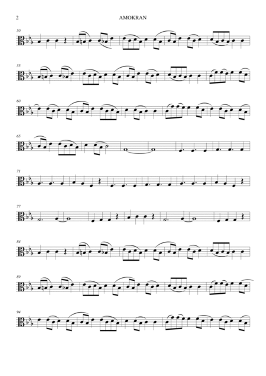 Danse amokrane pout orchestre Full Orchestra scores gallery preview page 3