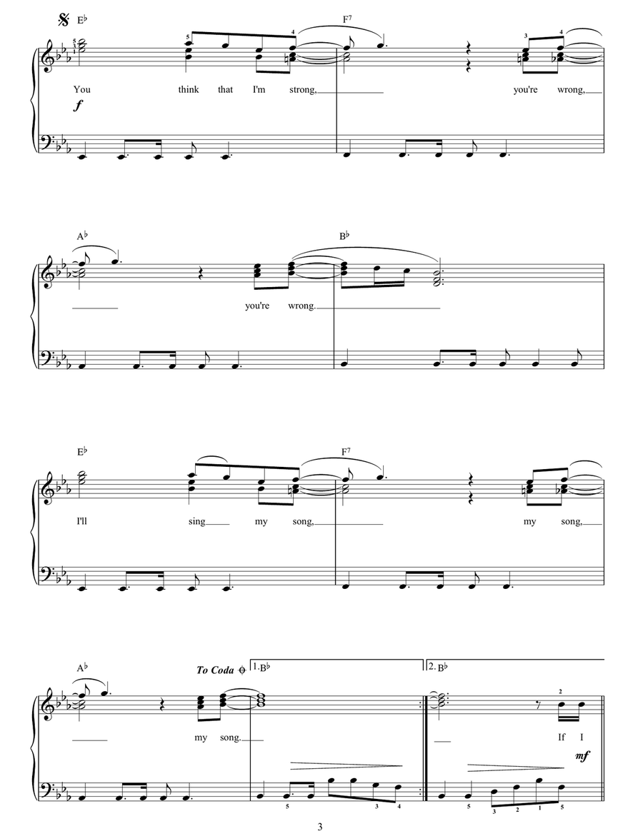 Strong Strong Easy Piano scores gallery preview page 3
